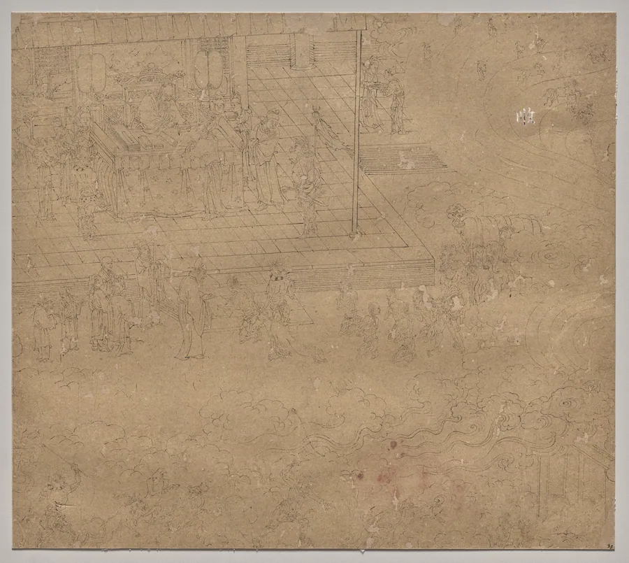 Album of Daoist and Buddhist Themes: Kings of Hells: Leaf 38