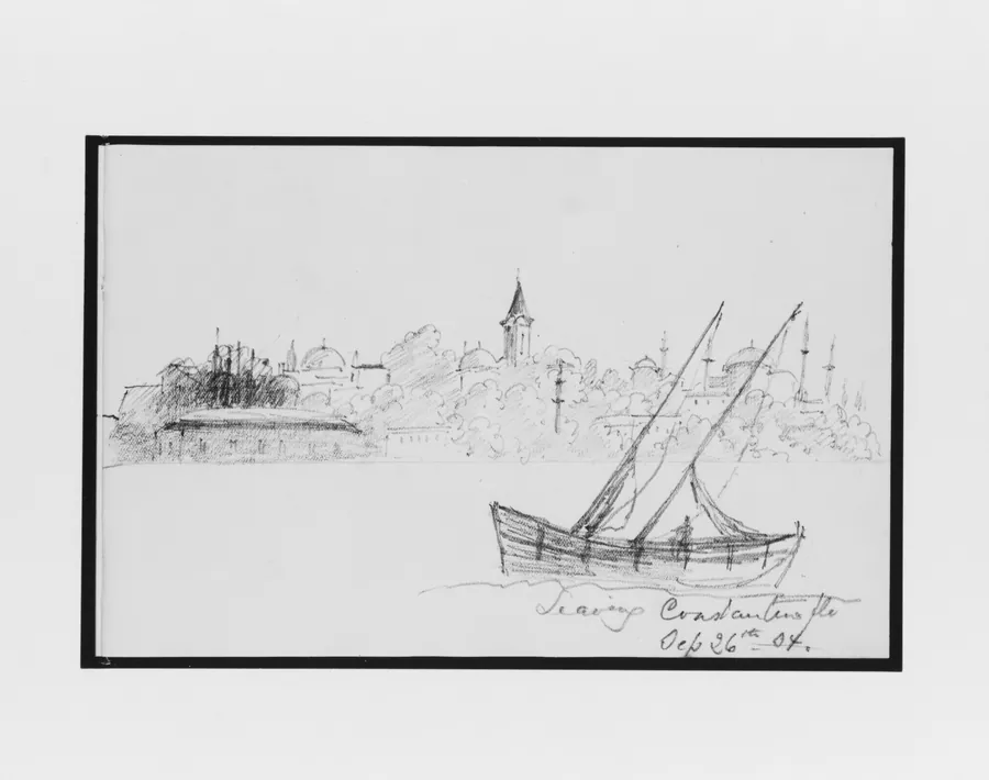 Leaving Constantinople (from Sketchbook) by Mary Newbold Sargent