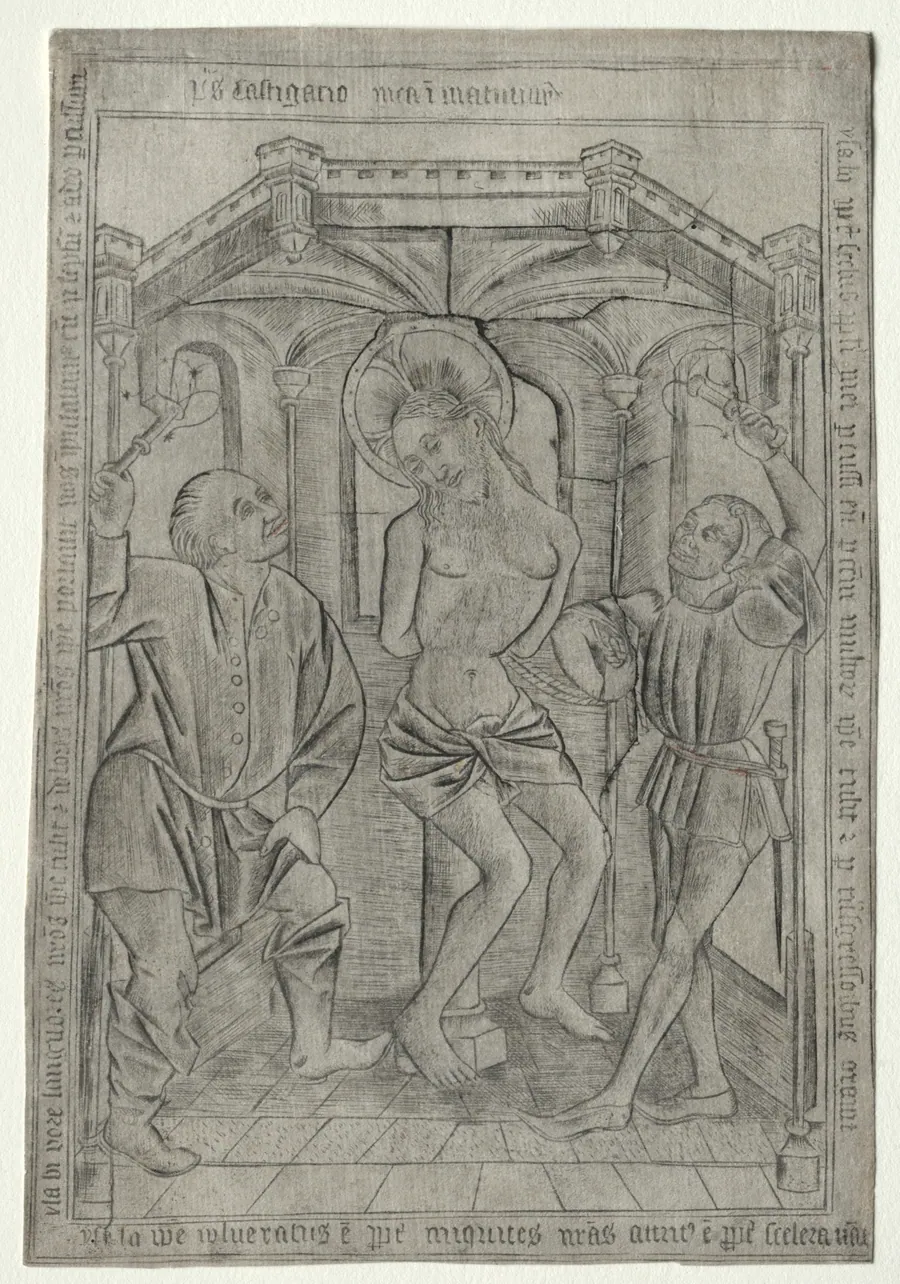 The Passion:  The Flagellation by Master of the Banderoles
