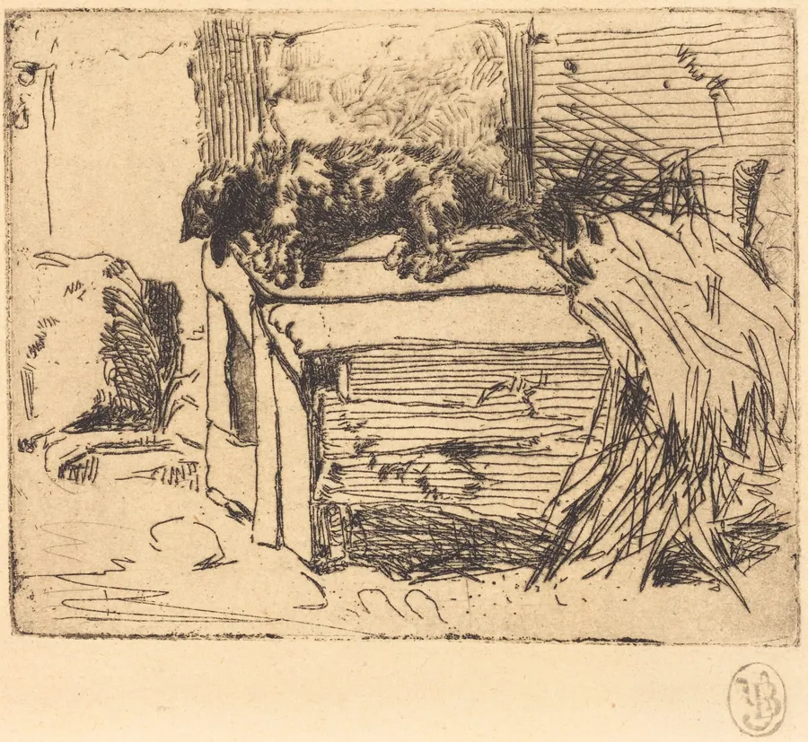 The Dog on the Kennel by James McNeill Whistler