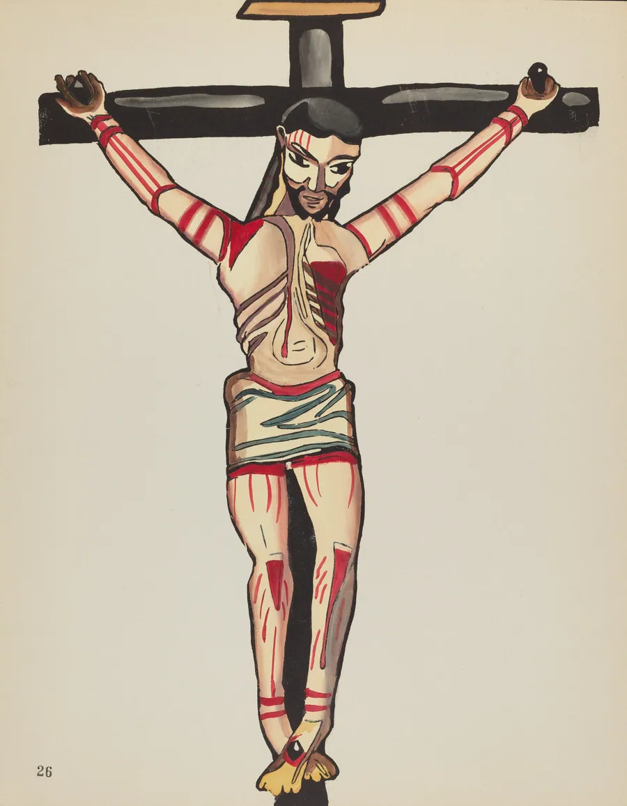 Plate 26: Christ Crucified: From Portfolio "Spanish Colonial Designs of New Mexico" by American 20th Century