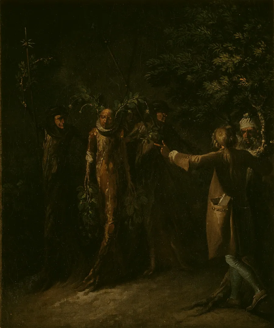 Vægterne fører en potuaner bort by Nicolai Abildgaard
