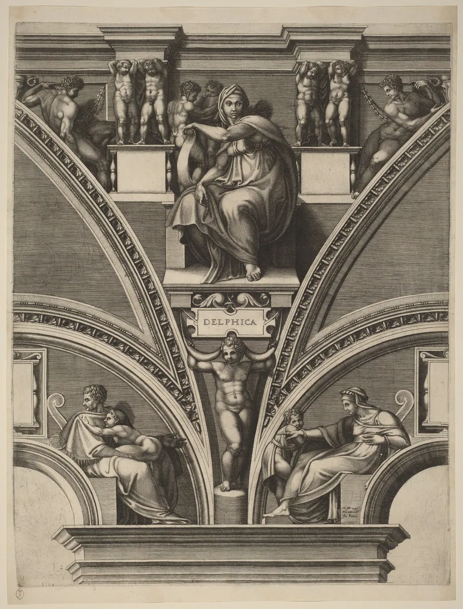 The Delphic Sibyl by Giorgio Ghisi