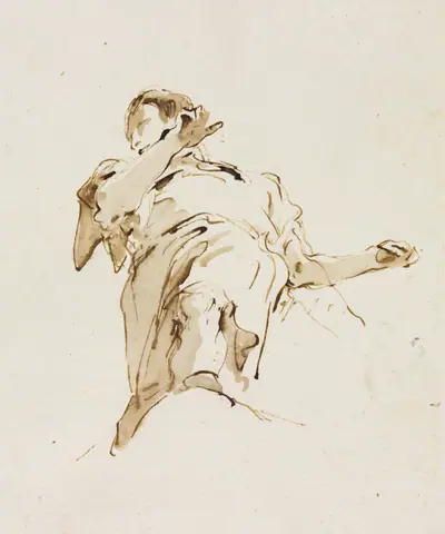 Male(?) Figure Seen from Below