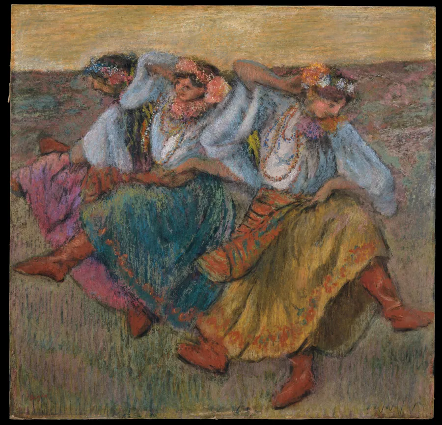 Dancers in Ukrainian Dress by Edgar Degas