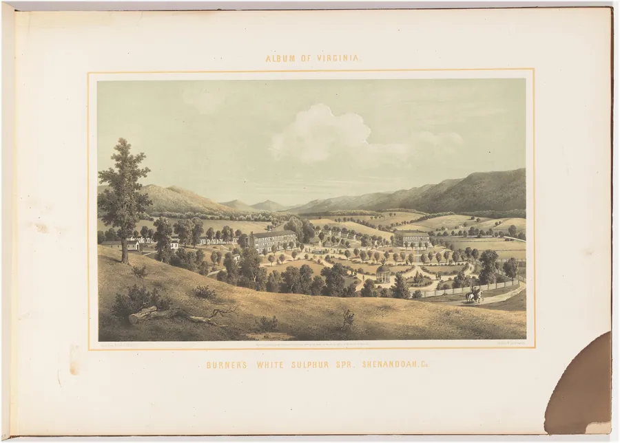 Burner's White Sulphur Spring, Shenandoah County by Edward Beyer