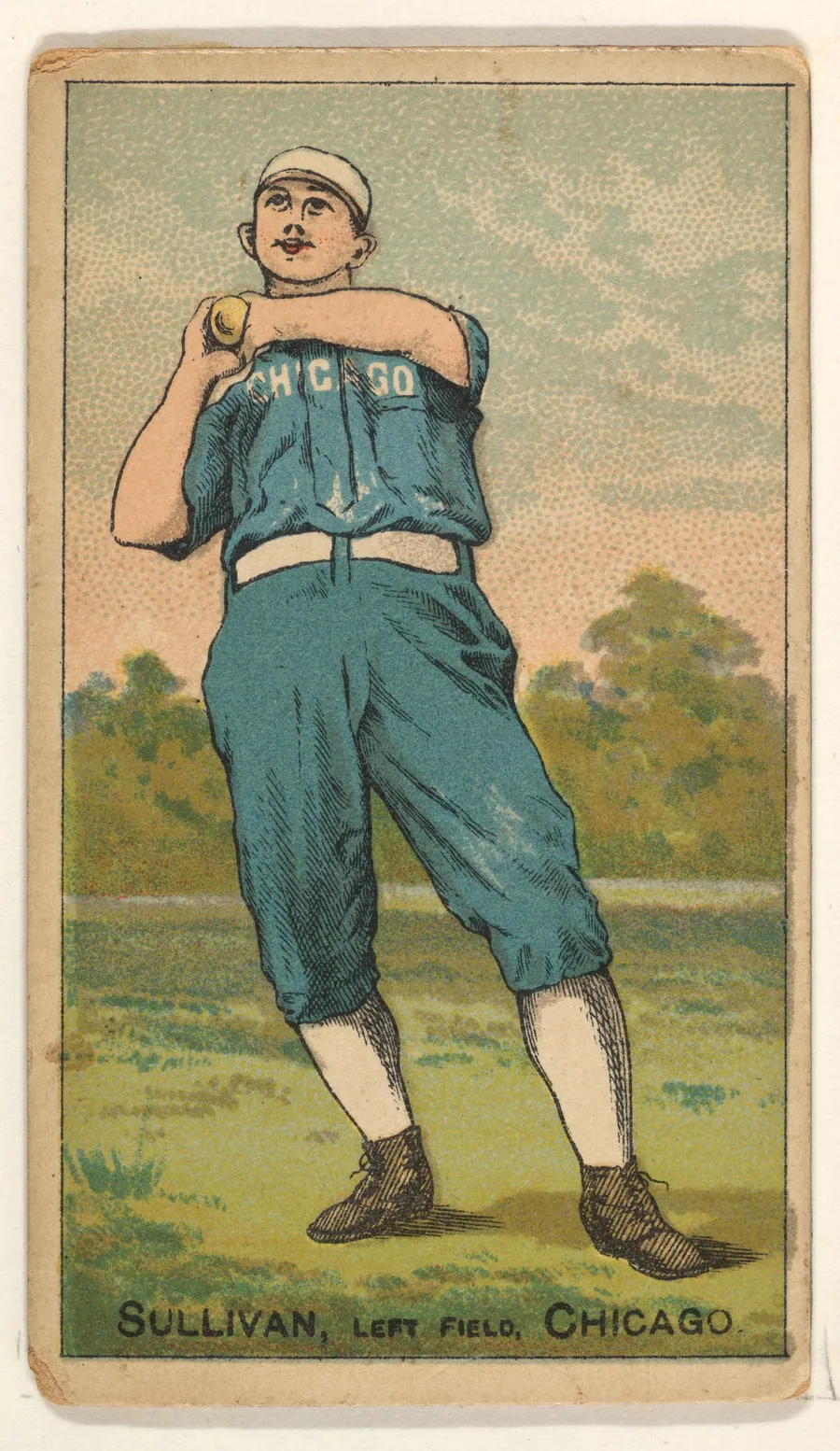 Sullivan, Left Field, Chicago, from the Gold Coin series (N284) for Gold Coin Chewing Tobacco by D. Buchner & Co., New York