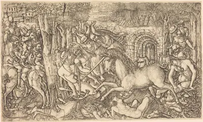 A King Pursued by a Unicorn
