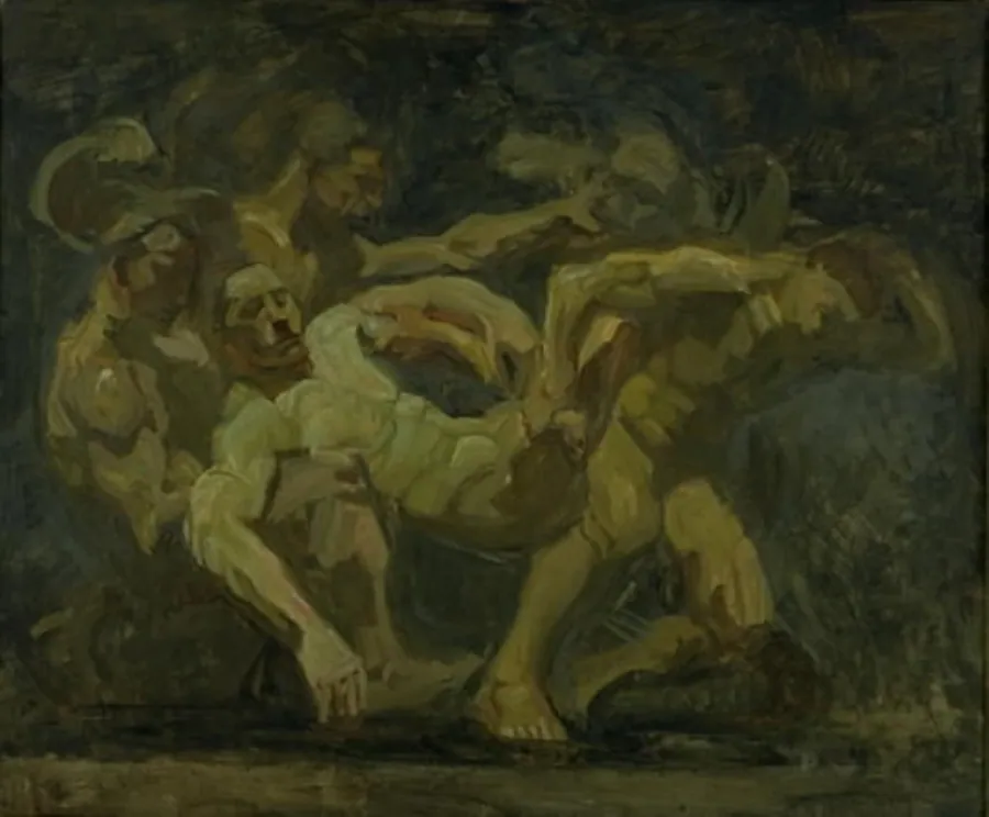 Striden om Patrokles' lig by Oluf Hartmann
