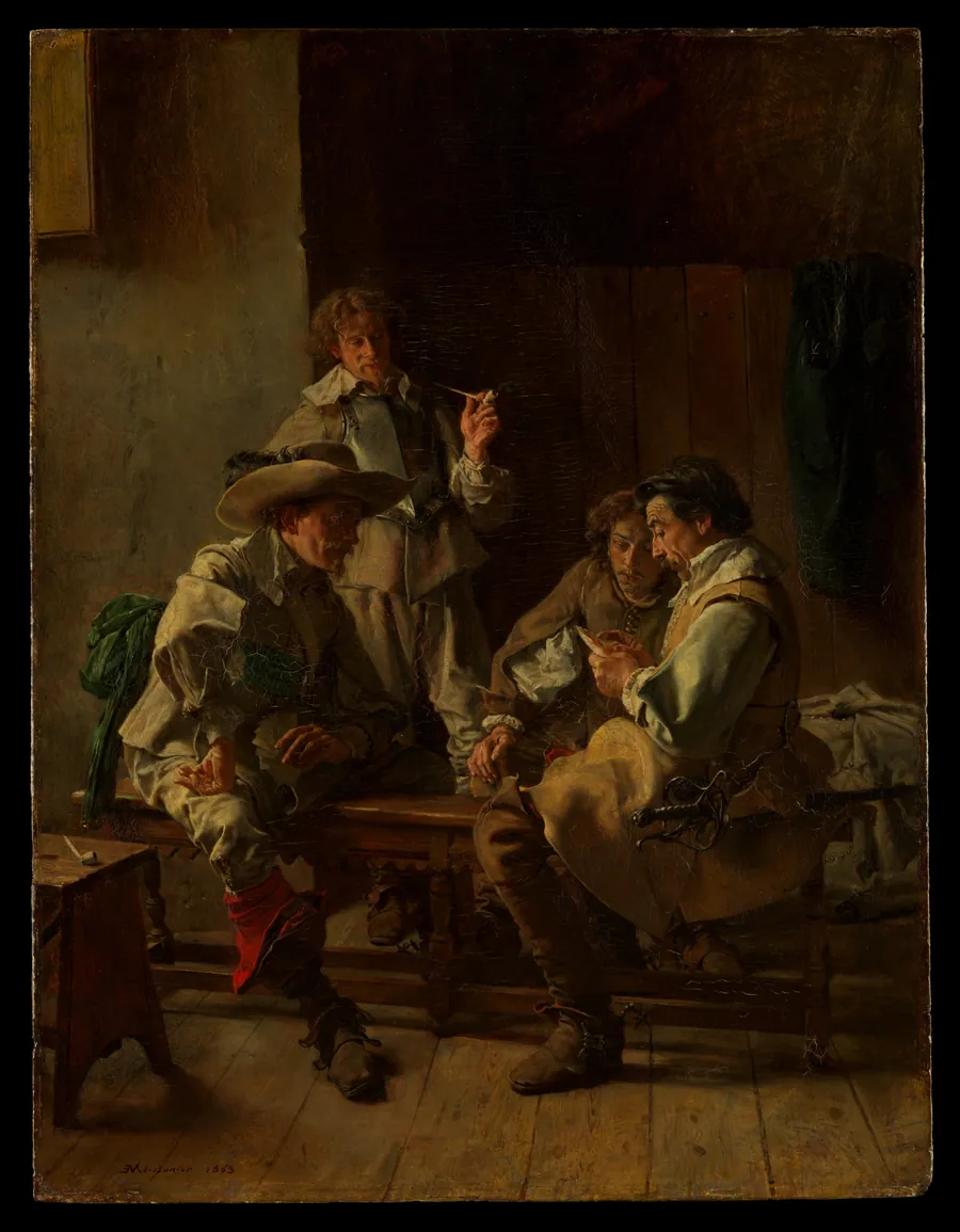 The Card Players by Ernest Meissonier