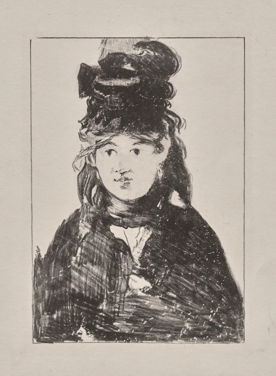 Berthe Morisot in Black by Édouard Manet