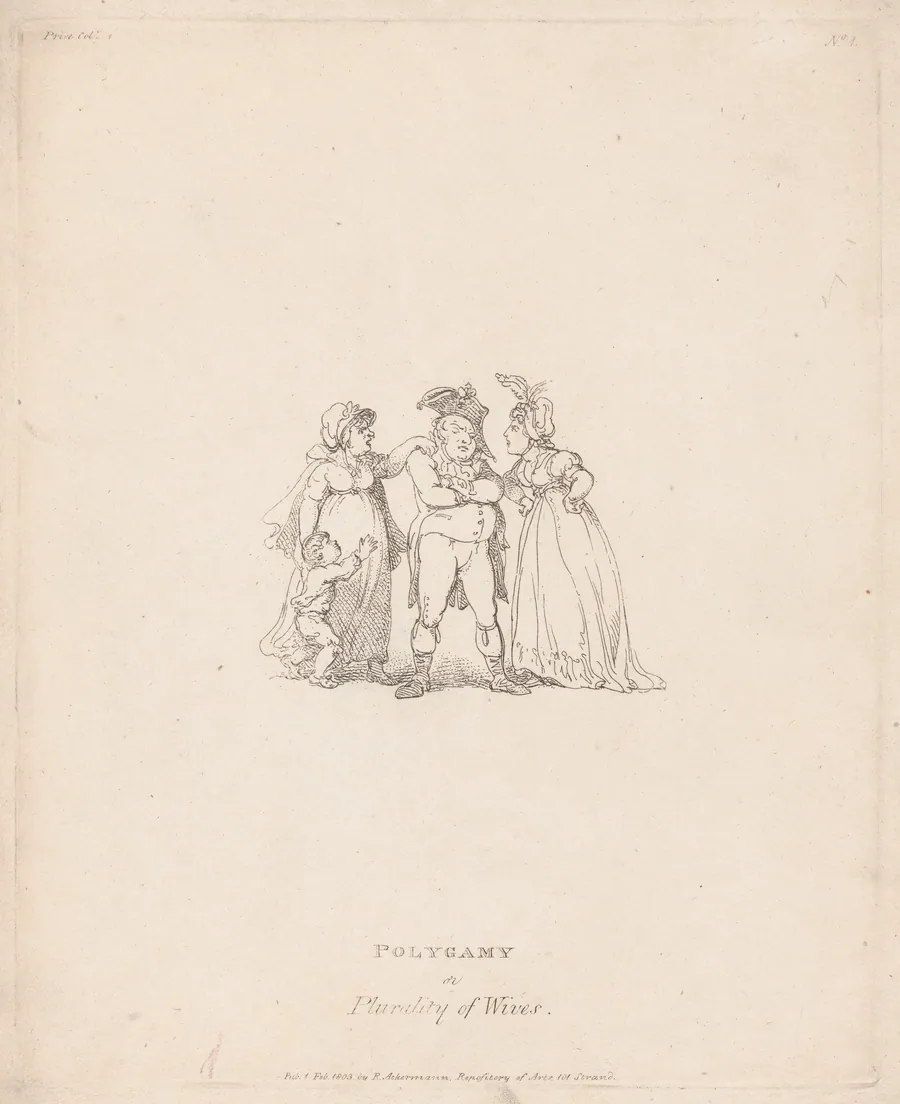 Polygamy, or Plurality of Wives by Rudolph Ackermann, London
