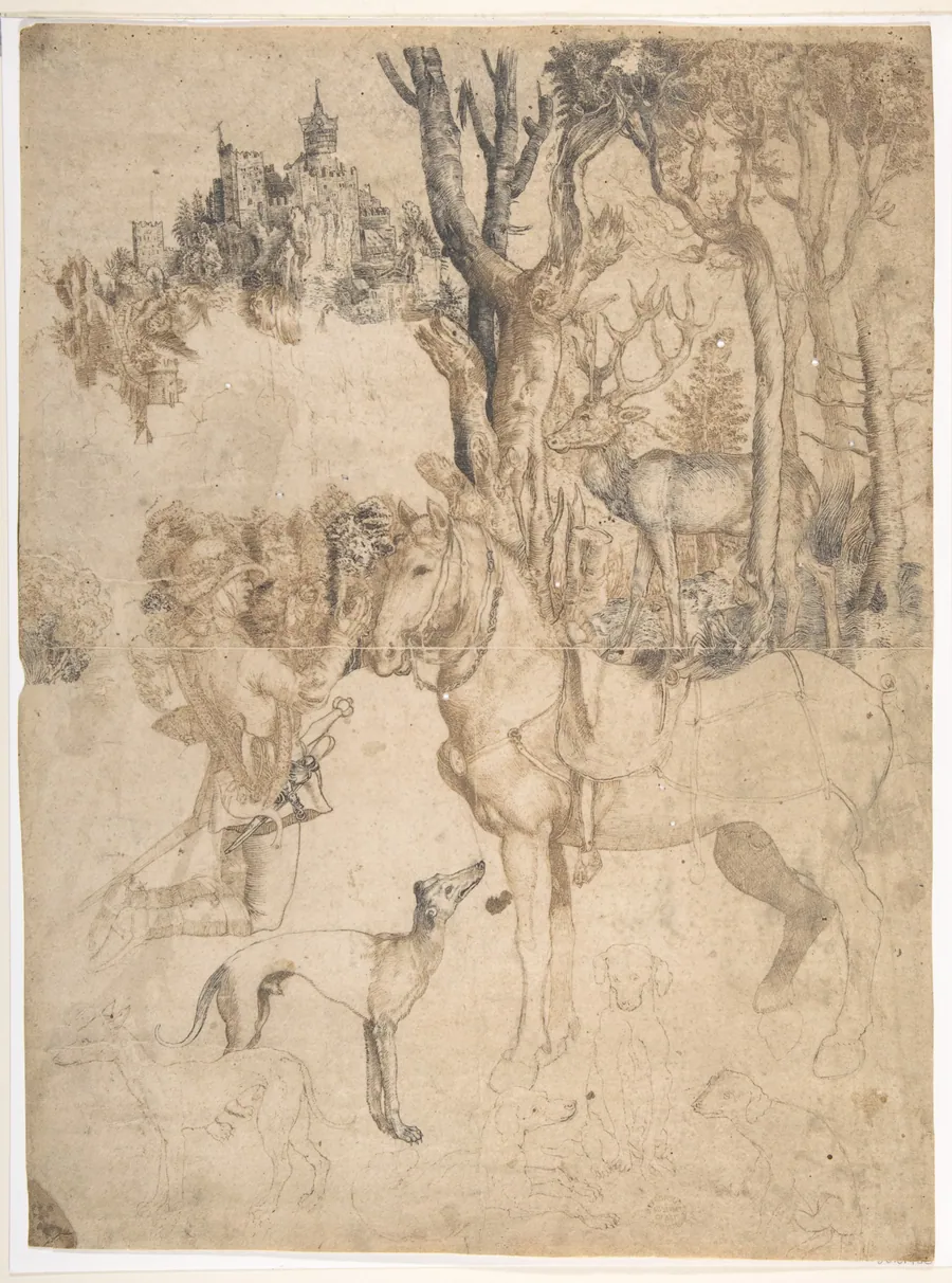 The Vision of Saint Eustace by Albrecht Dürer