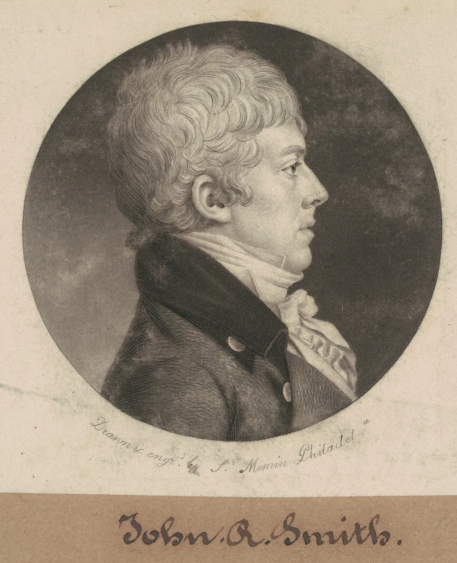 John R. Smith by Charles B. J. Févret de Saint-Mémin