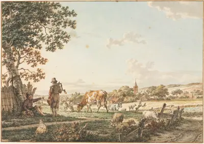 Pastoral Landscape with Village