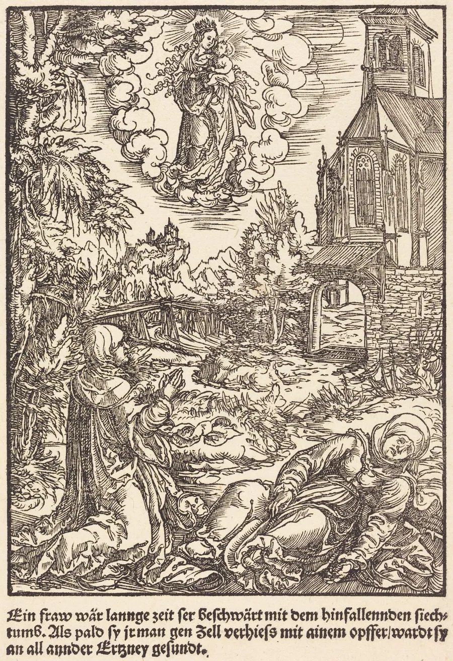 Ein Frau war lannge Zeit ... by Master of the Miracles of Mariazell