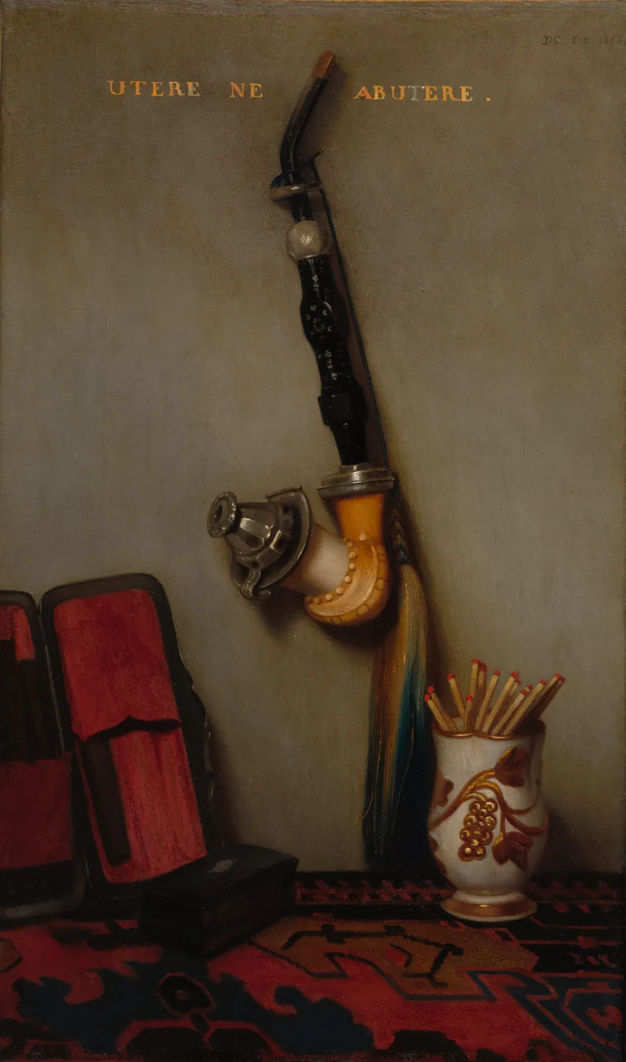 Still Life with Pipe and Matches by Alexandre-Gabriel Decamps