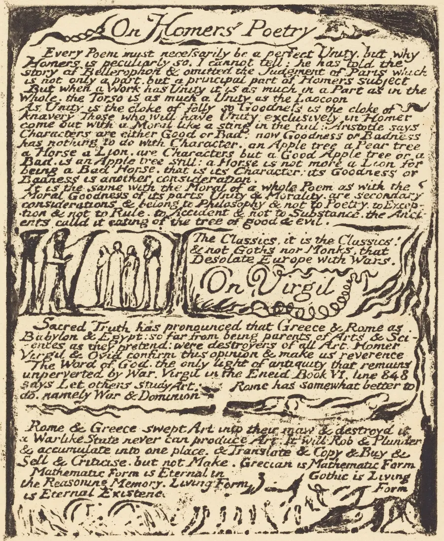 On Homer's Poetry (and) On Virgil by William Blake
