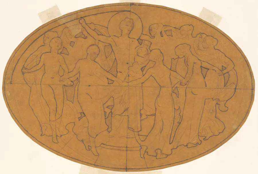 Study for "Apollo and the Muses" by John Singer Sargent
