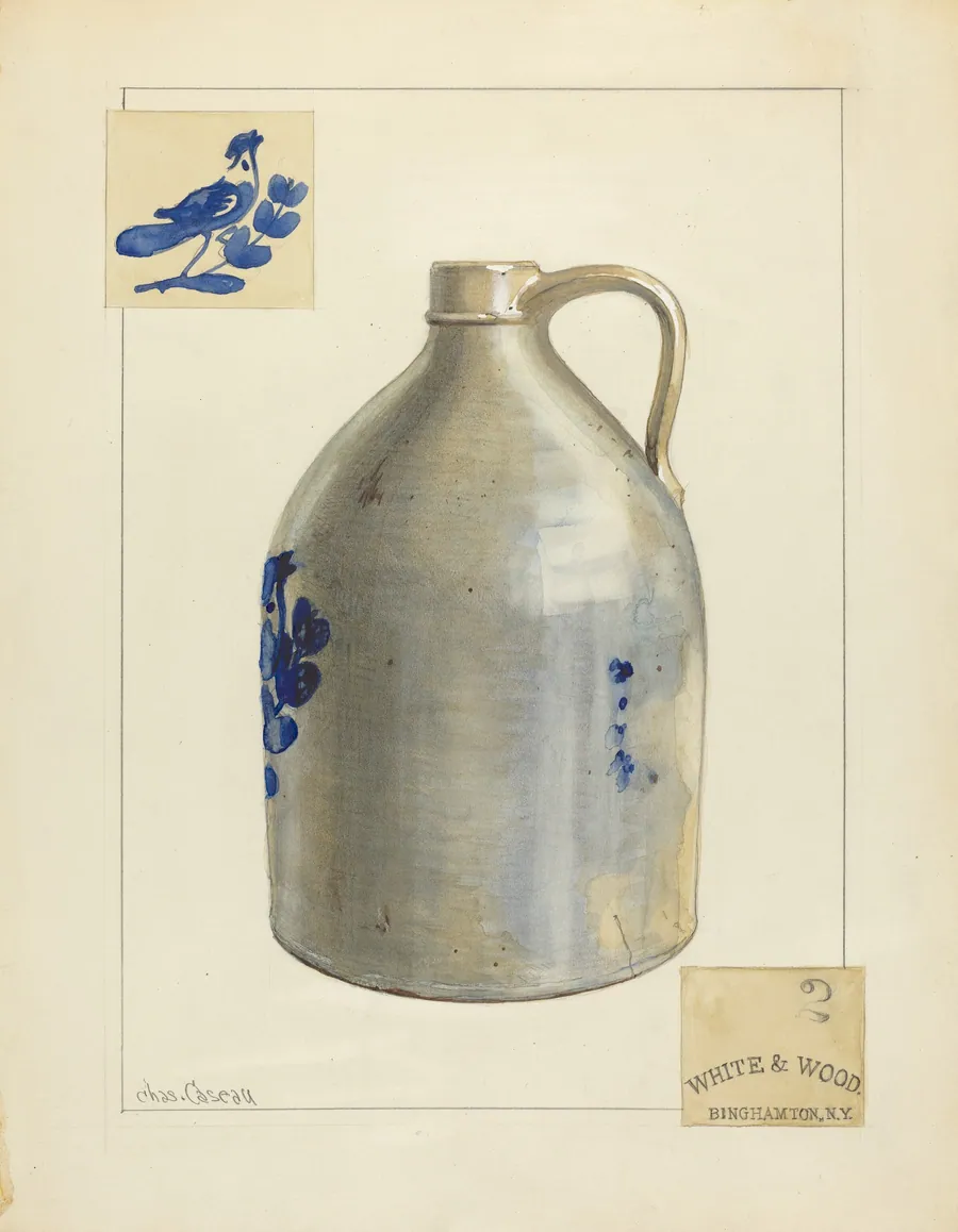 Stoneware Jug by Charles Caseau