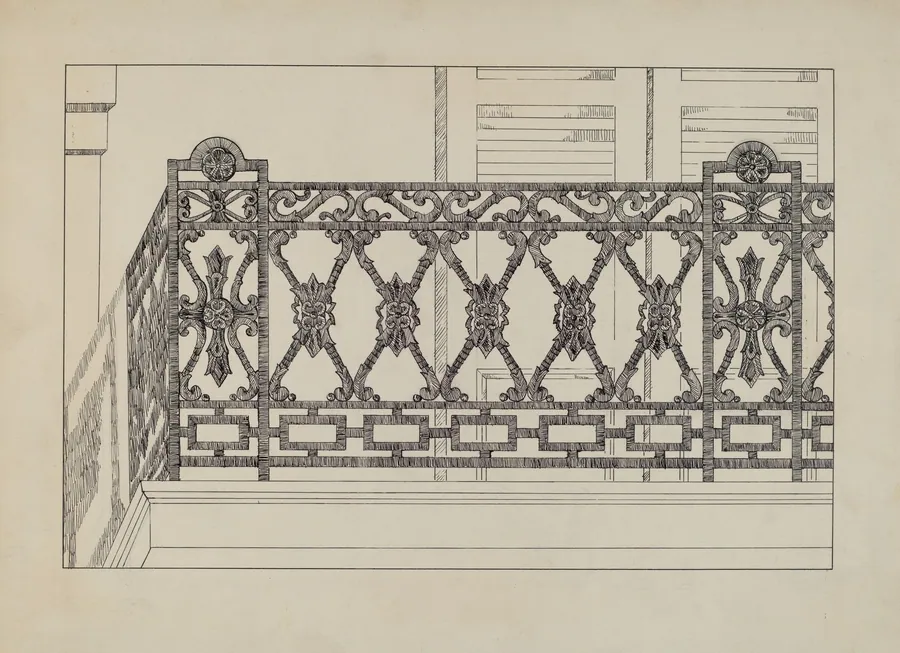Cast Iron Balcony Railing by Aurelia Arbo