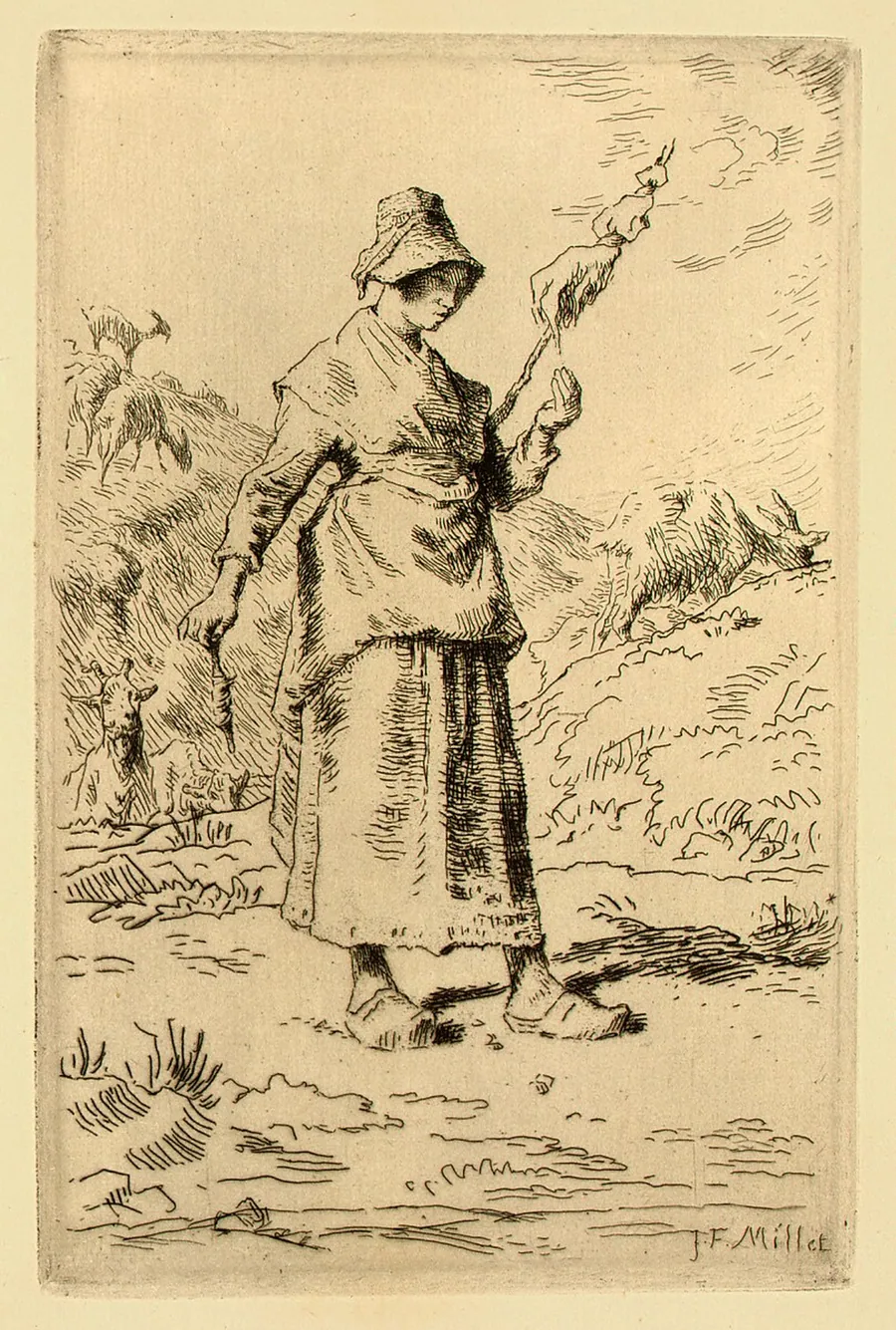 Composition de F. Millet (Composition by F. Millet) by Jean-François Millet