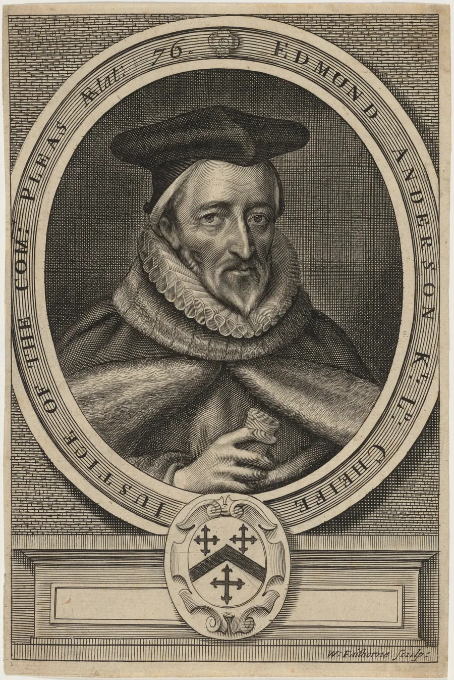 Sir Edmund Anderson, Knt. by William Faithorne