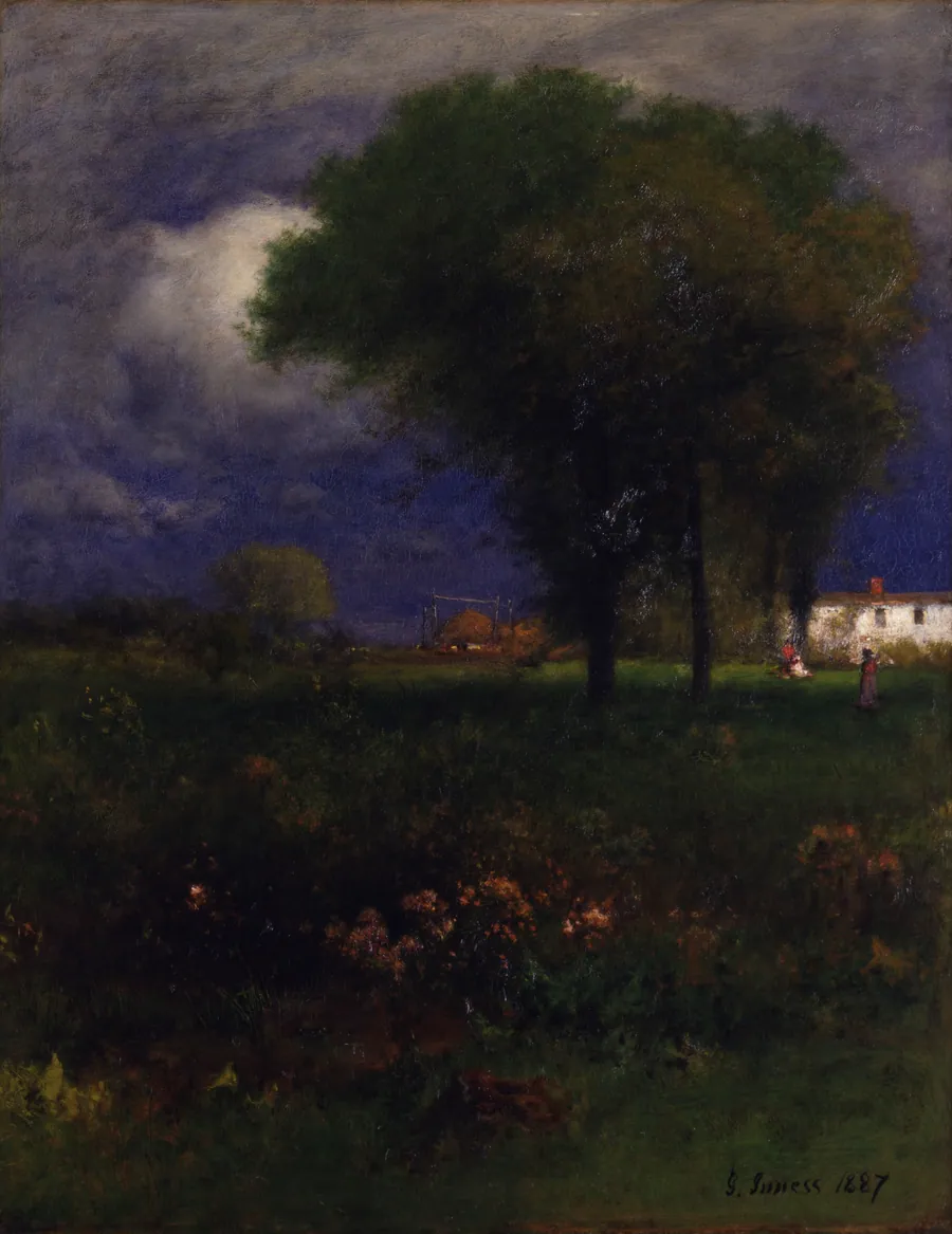 September Afternoon by George Inness, born Newburgh, NY 1825-died Bridge of Allan, Scotland 1894
