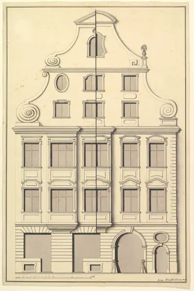 Drawing for the Street Elevation of a Town House