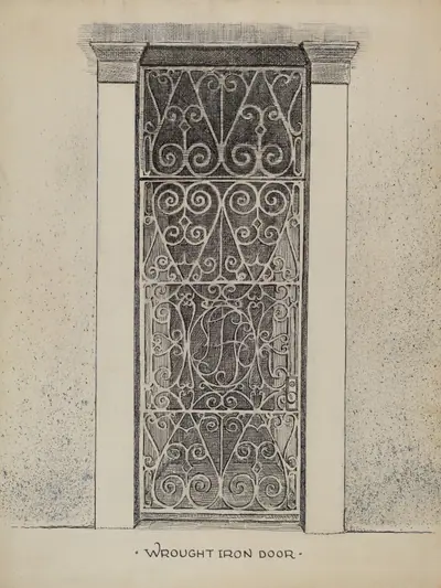 Wrought Iron Door