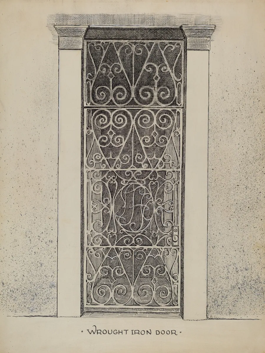 Wrought Iron Door by Al Curry