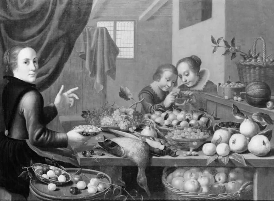 Køkkenstykke by Floris van Schooten