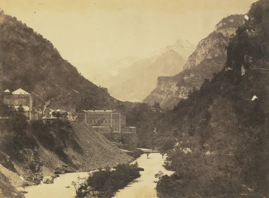Eaux-Chaudes, Pyrenees (verso) by Farnham Maxwell Lyte