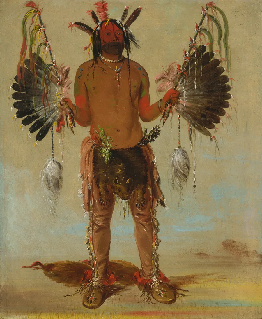 Mah-tó-he-ha, Old Bear, a Medicine Man by George Catlin, born Wilkes-Barre, PA 1796-died Jersey City, NJ 1872