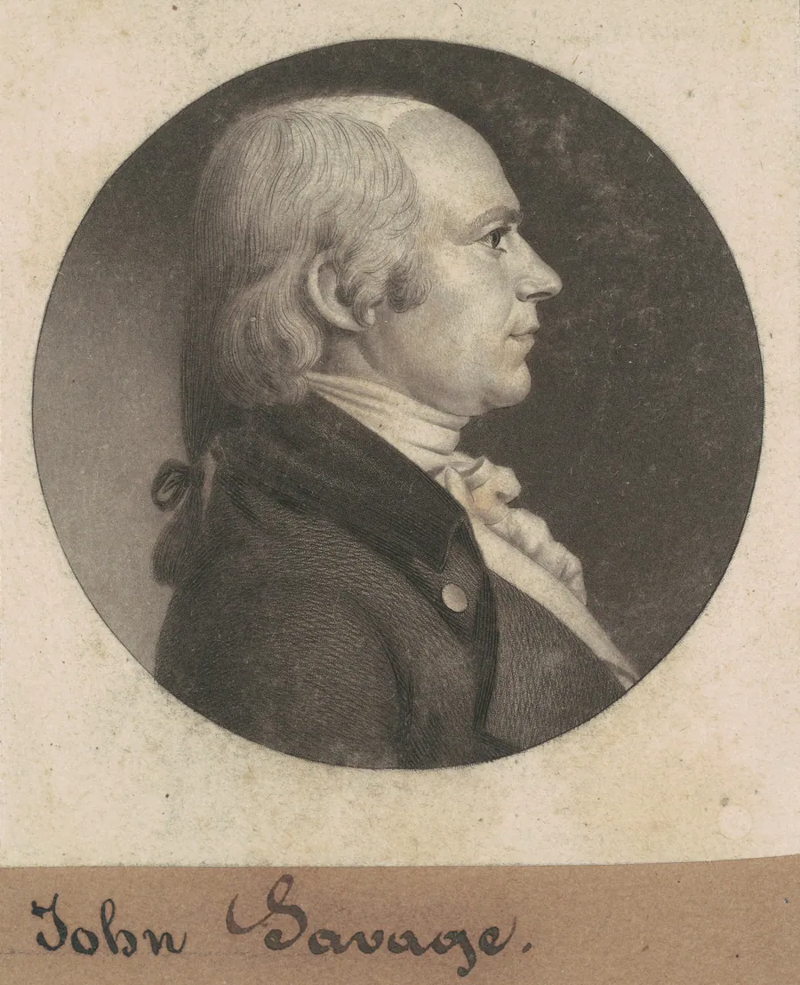John Savage by Charles B. J. Févret de Saint-Mémin