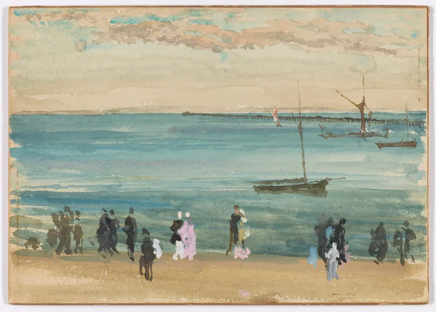 Southend Pier by James McNeill Whistler (1834-1903)