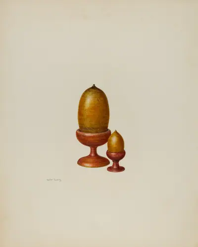 Pa. German Wooden Acorns