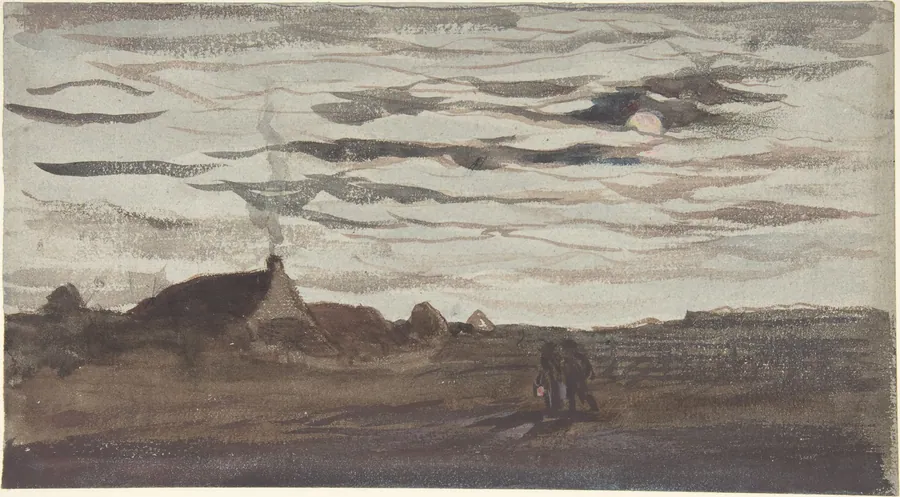 Moonlight by Charles-François Daubigny