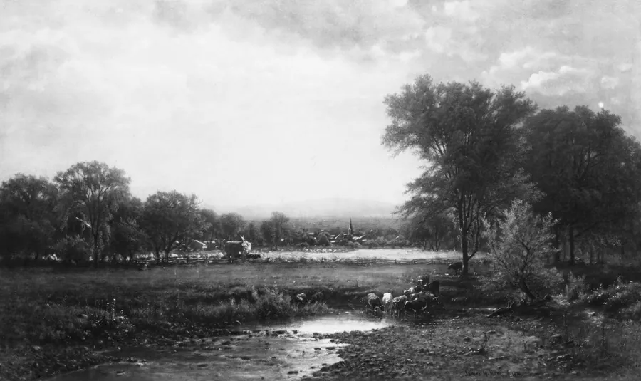 Pasture Scene by James M. Hart