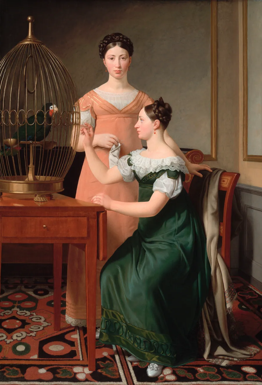 Mendel Levin Nathansons ældste døtre, Bella og Hanna by C.W. Eckersberg