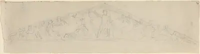Study for Reconstruction of West Pediment of the Parthenon