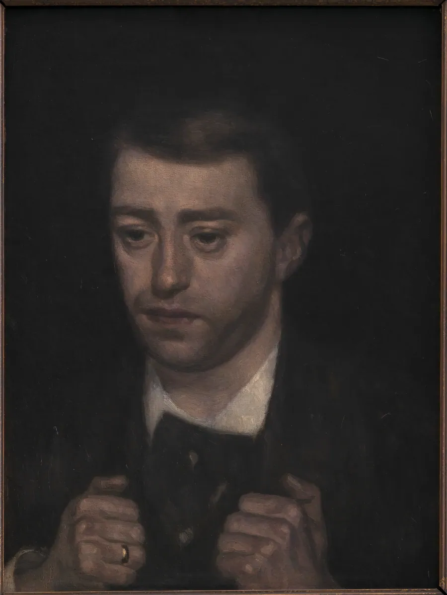 Komponisten Fini Henriques by Vilhelm Hammershøi