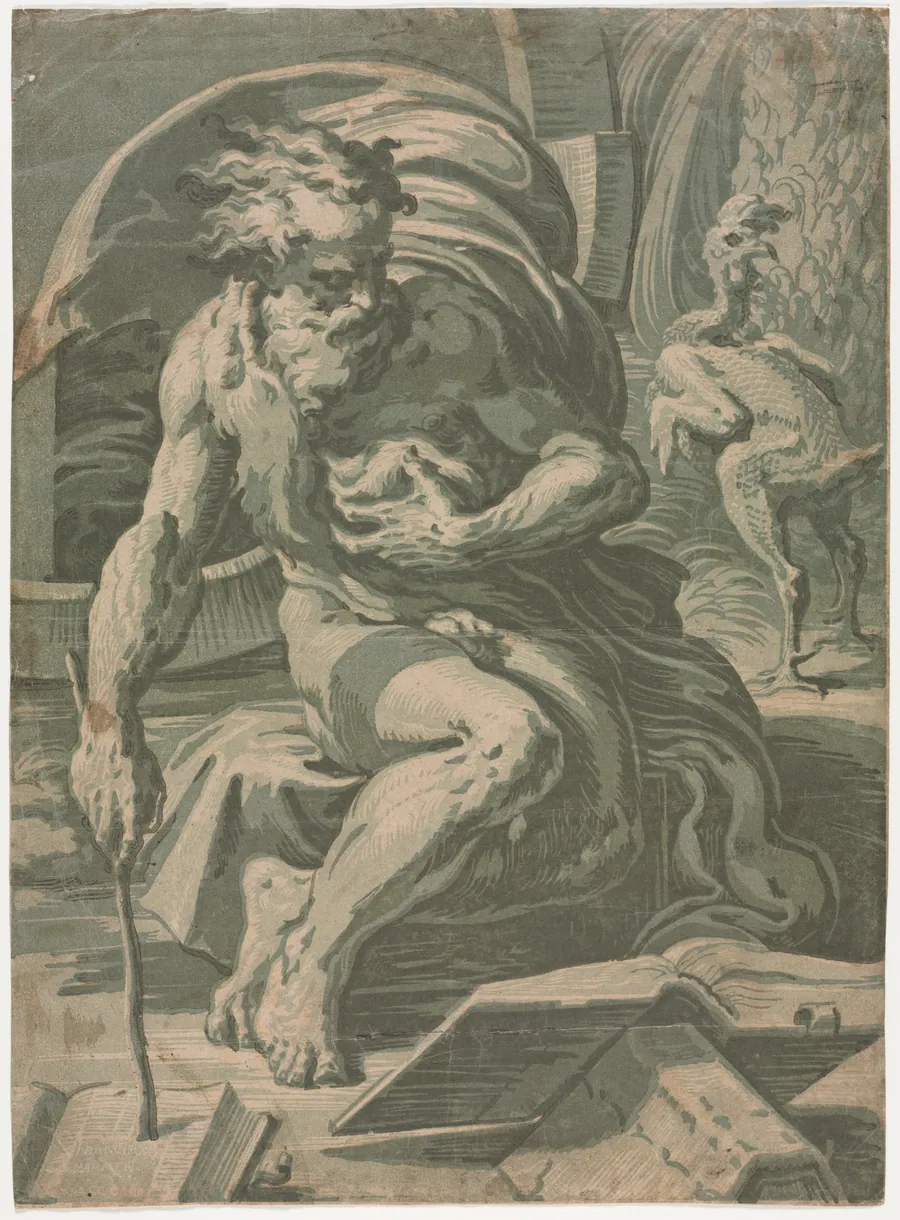 Diogenes by Ugo da Carpi