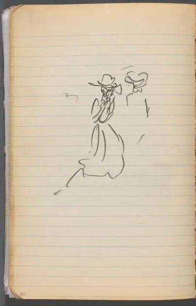 Sketchbook, page 086: Two Figures