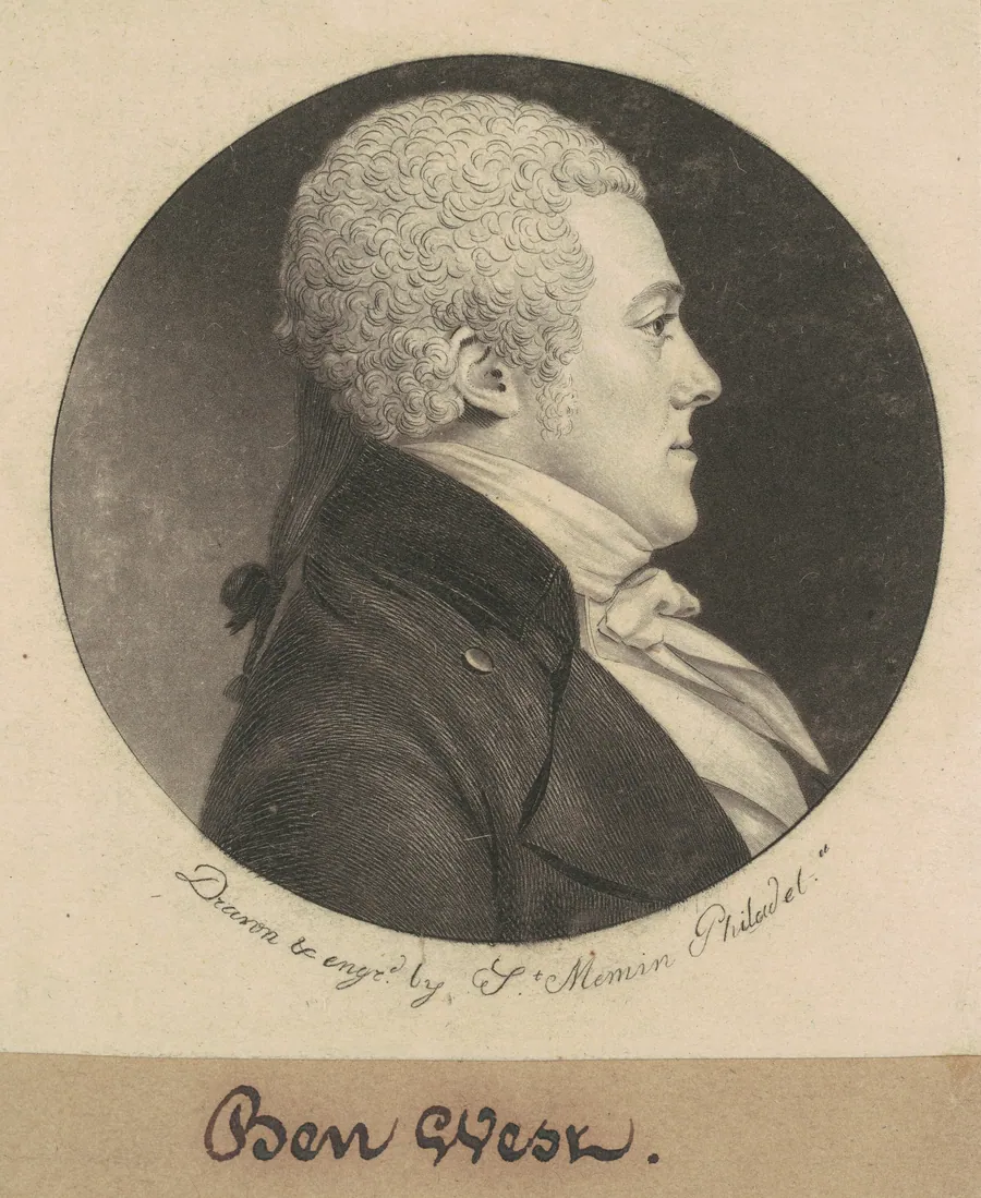 Benjamin West by Charles B. J. Févret de Saint-Mémin