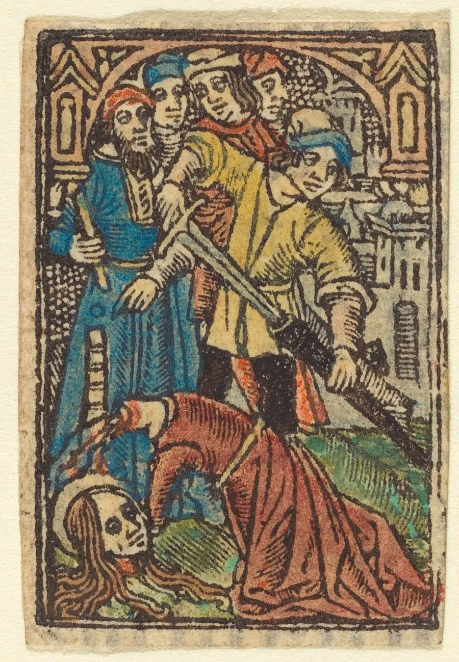 Beheading of Saint Catherine (?) by French 15th Century