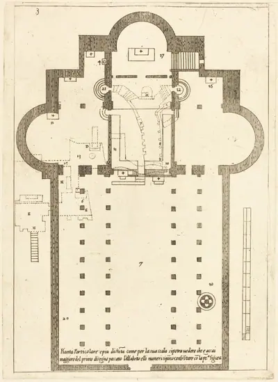 Plan of the Church of the Holy Manger
