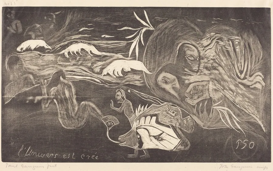 L'Univers est crée (The Creation of the Universe) by Paul Gauguin