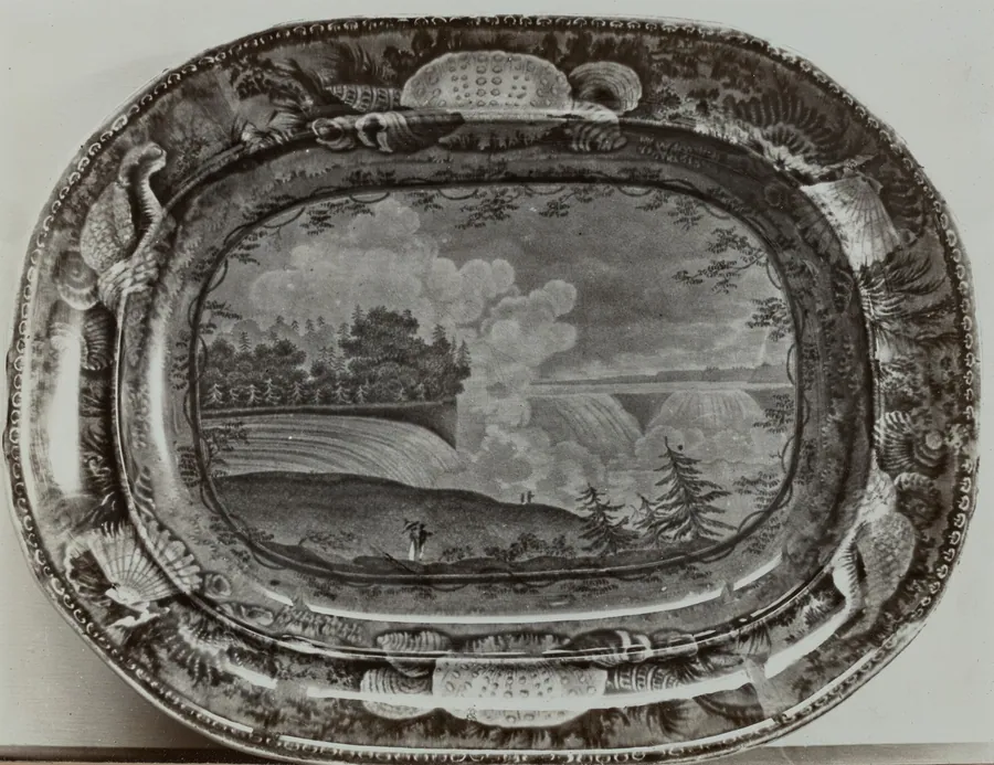 Plate - "Niagra from American Side" by Helmut Hiatt