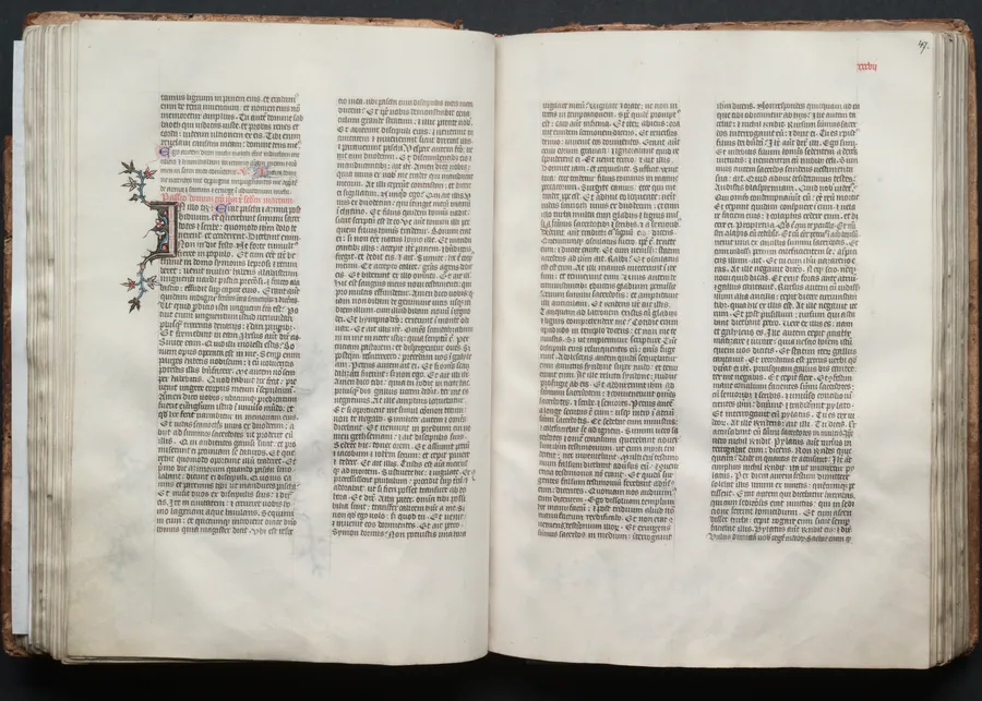 The Gotha Missal:  Fol. 46v, Text by Master of the Boqueteaux